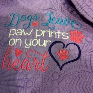 Heirloom Quilted Blanket Embroidered